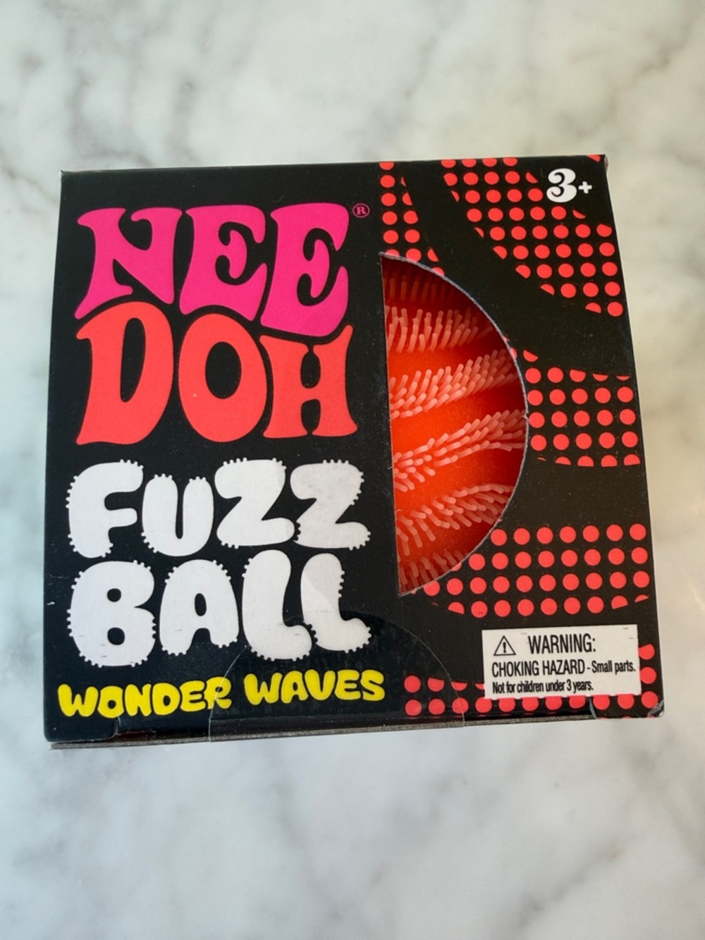 NWT Nee Doh Viral Fuzz Ball Wonder Waves - Orange